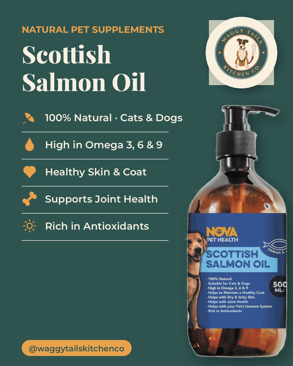 Nova Scottish Salmon Oil 500ml