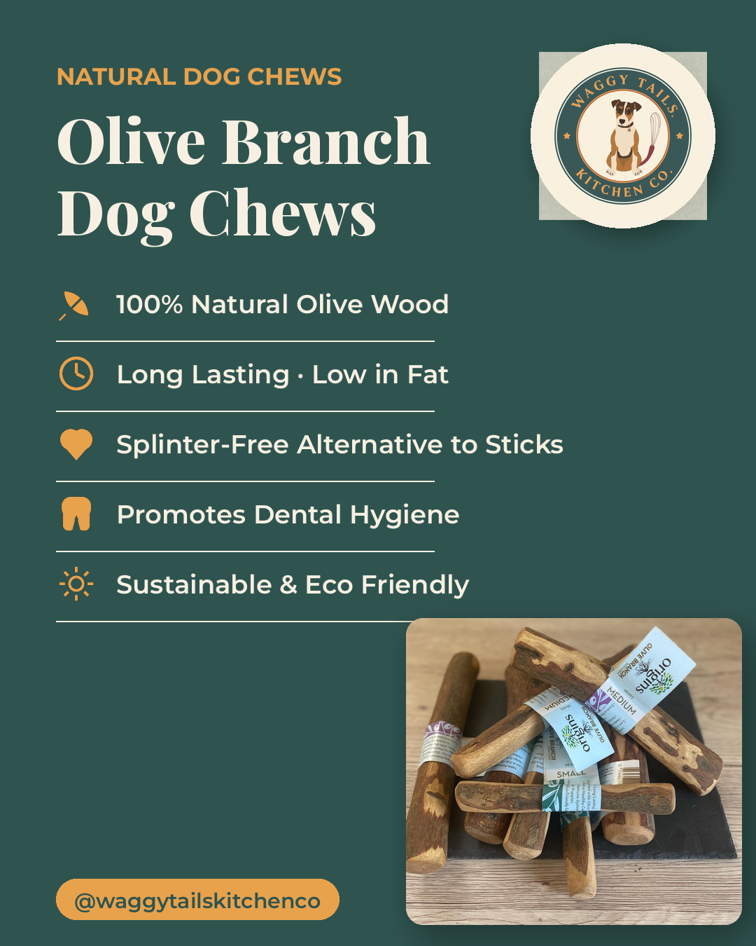 Olive Branch Chew — Large (220-450g)